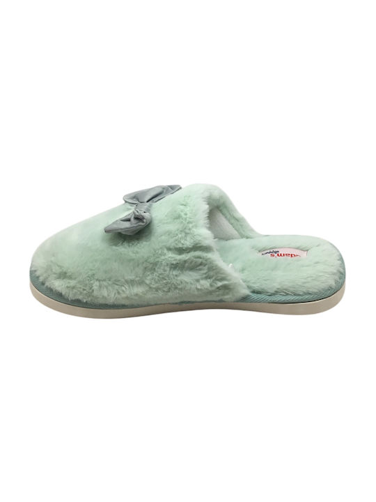 Adam's Shoes Winter Women's Slippers in Green color