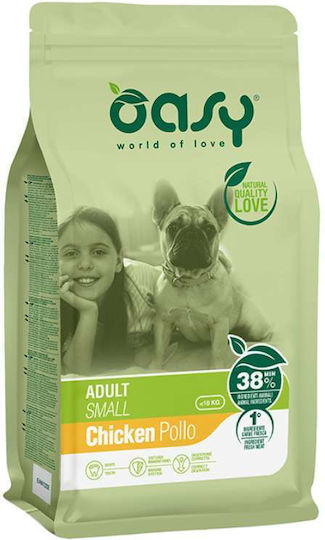 Oasy World Of Love 18kg Dry Food for Adult Small Breed Dogs with Chicken