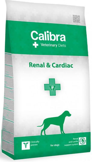 Calibra Vet Dog Renal & Cardiac 12kg Dry Food for Dogs Diet with Salmon and Rice