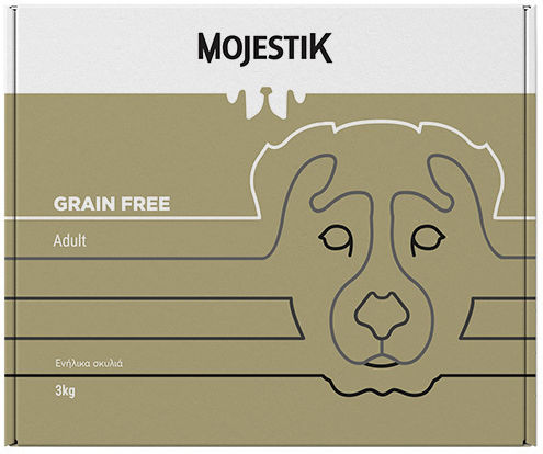 Mojestik Super Premium Grain Free Adult 3kg Dry Food Grain-Free & Gluten-Free for Adult Dogs with Chicken and Fish