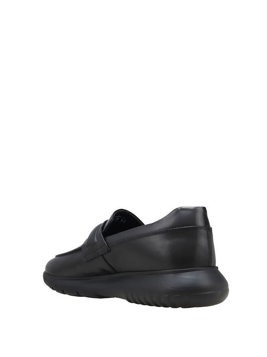 Kalogirou Men's Leather Loafers Black