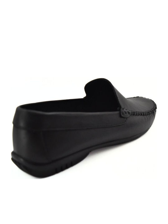 Men's Leather Moccasins Black