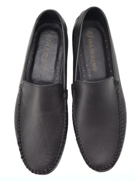 Men's Leather Moccasins Black