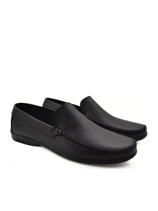 Men's Leather Moccasins Black