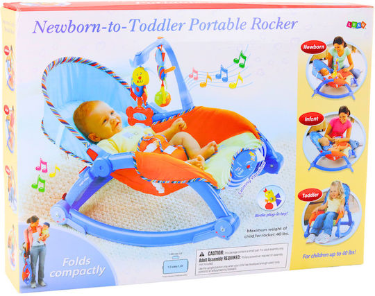 Lean Toys Електрически Релакс Бебе Син за Дете до 18кг
