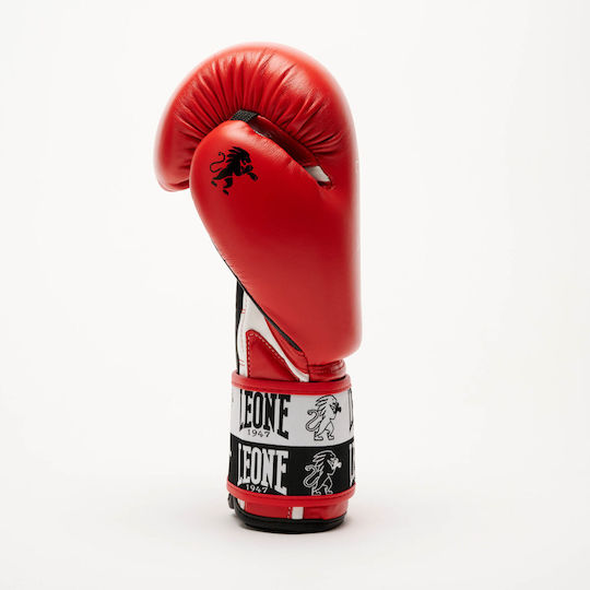 Leone 1947 Mănuși de Box din Piele pentru Competiție Roșii