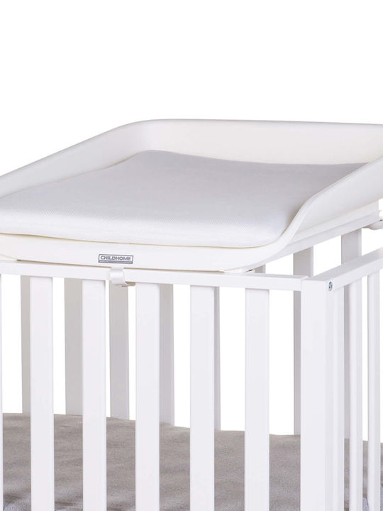 Saltea de schimbat Evolux Childhome pentru pătuț 83x60 cm alb