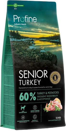 Profine 3kg Dry Food for Senior Dogs with Turkey and Potatoes