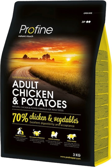 Profine 3kg Dry Food for Adult Dogs with Chicken and Potatoes