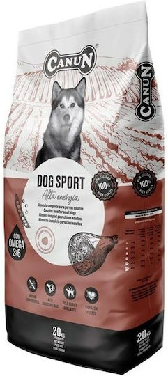 Canun Dog Sport Adult 20kg Dry Food Gluten-Free for Adult Dogs with Beef, Chicken and Pork