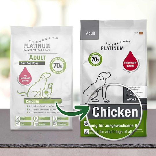 Platinum Pet Food & Care 1.5kg Dry Food Gluten-Free for Adult Neutered Dogs with Chicken