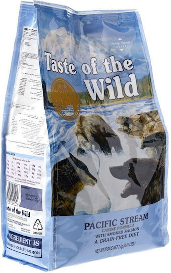 Taste Of The Wild Pacific Stream 2kg Dry Food Grain-Free & Gluten-Free for Adult Dogs with Salmon
