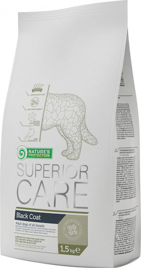 Nature's Protection Superior Care Black Coat 1.5kg Dry Food Grain-Free & Gluten-Free for Adult Dogs with Potatoes, Poultry, Rice and Salmon