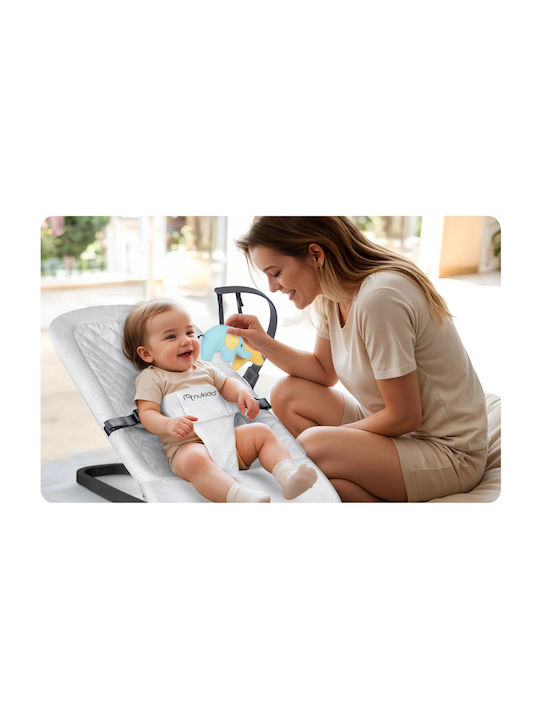 Nukido Manual Relax pentru Bebeluși Gri deschis pentru Copil până la 9kg