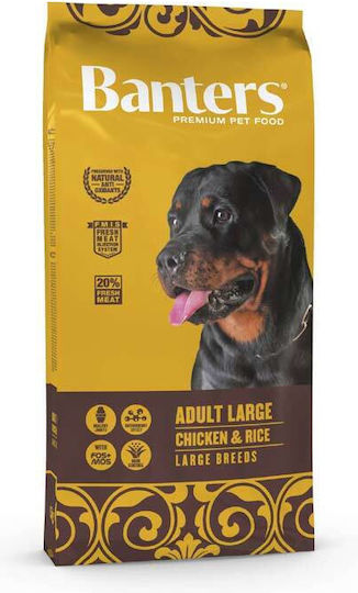 Banters Adult Large 15kg Dry Food for Adult Large Breed Dogs with Chicken and Rice