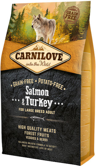 Carnilove Salmon & Turkey Adult Large 1.5kg Dry Food Grain-Free for Adult Large Breed Dogs with Turkey and Salmon