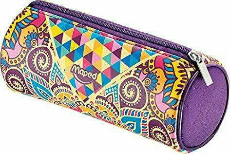 Maped Mosaics Pencil Case Barrel Various Colours