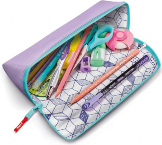 Maped Barrel Double-Sided Pencil Case Pastel Purple