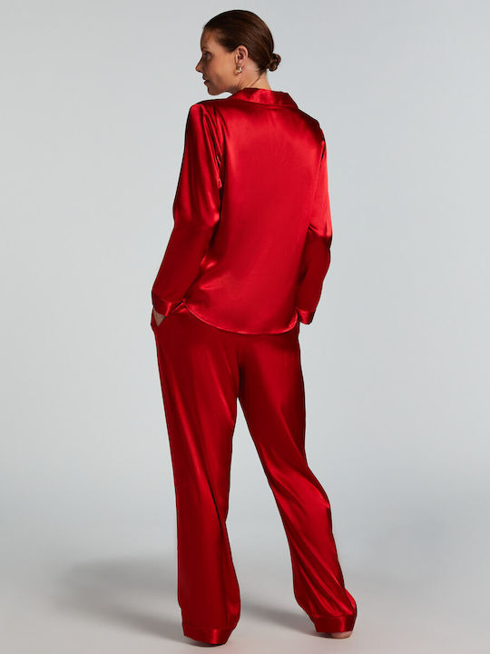 Hunkemöller Winter Women's Pajama Trousers Chili Pepper
