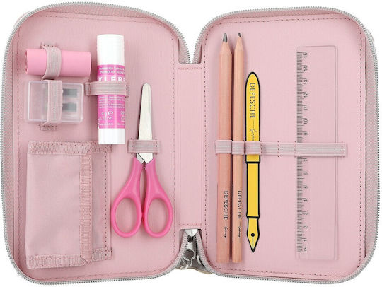 Depesche Federmäppchen mit 3 Fächern Rosa