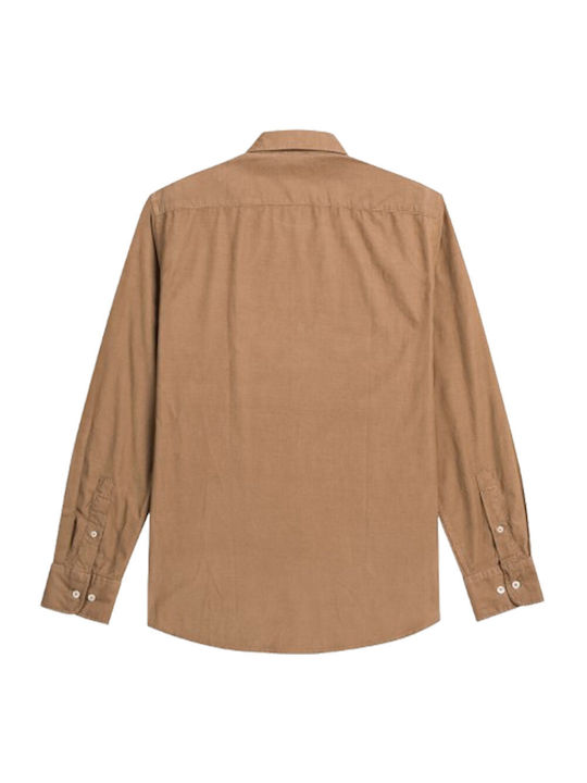 Malboro Classics Long-sleeved Corduroy Shirt Tobacco Field