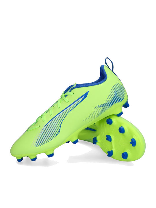 Puma Ultra 5 Play Fg Ag Kids Molded Soccer Shoes Green