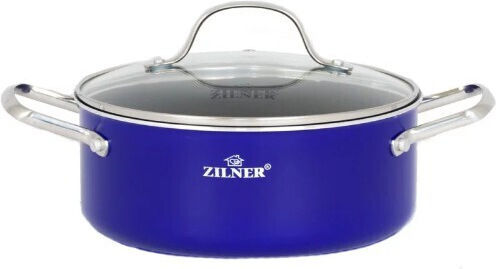 Zilner Σετ Μαγειρικά Σκεύη από Αλουμίνιο Blue με Αντικολλητική Επίστρωση 5τμχ