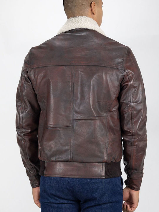 Leather Jacket Tabac Brown