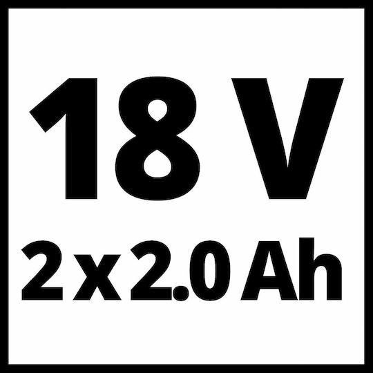Einhell Te-cd 18/2 Δραπανοκατσάβιδο Μπαταρίας Brushless 18V 2x2Ah