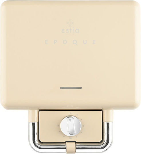 Estia Retro Epoque Sandwich Maker with Removable Plates for for 2 Sandwiches Sandwiches 800W Cream