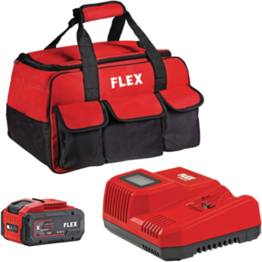 Flex LBE 125 18.0-EC/5.0 Set Grinder 125mm Battery 1x5Ah