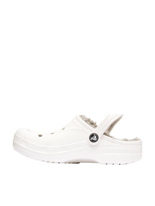 Crocs Baya Lined Γυναικεία Σαμπό Λευκά Crocs Baya Lined Γυναικεία Σαμπό Λευκά