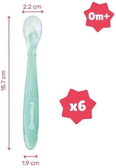 Badabulle Set 6 Flexible Colored Spoons