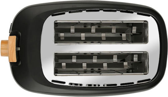 Estia Oak Toaster 2 Slots 700W Black