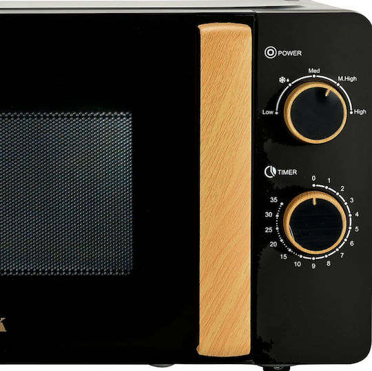 Estia Oak Microwave Oven 20lt Black