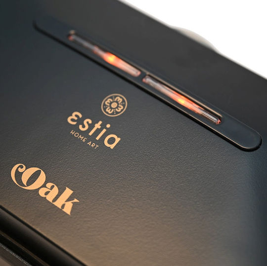 Estia Oak Сандвич тостер за 2 Сандвичи 1300W Черна