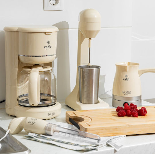 Estia Ivoris Milk Frother Tabletop 100W with 2 Speed Level Beige