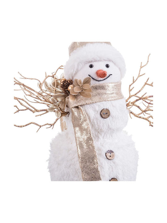 Hanging Snowman Ornament Plastic White 24x28cm