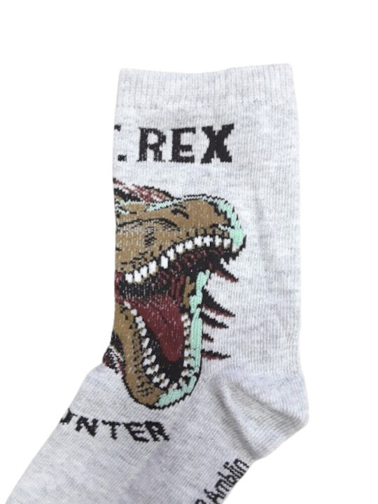 Disney Παιδικές Κάλτσες Grey Rex Grey