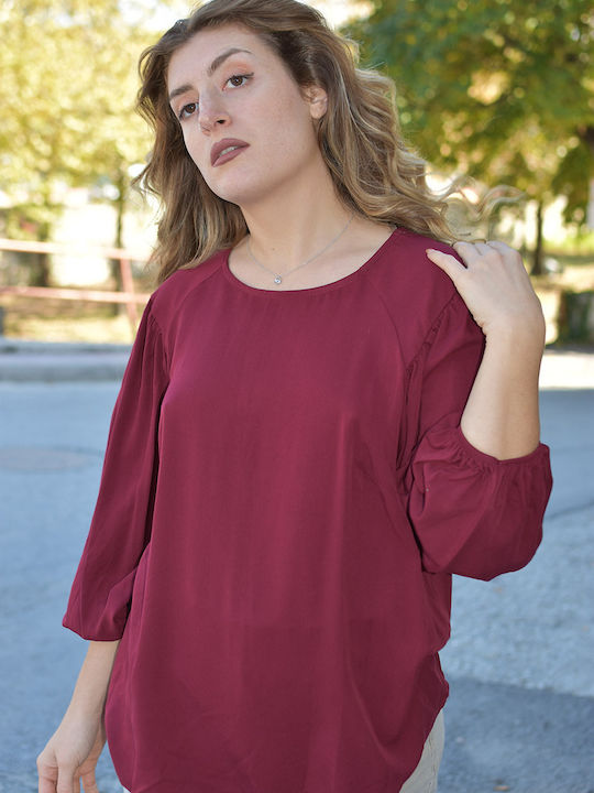 Damenbluse Bordeaux Garantie 9709
