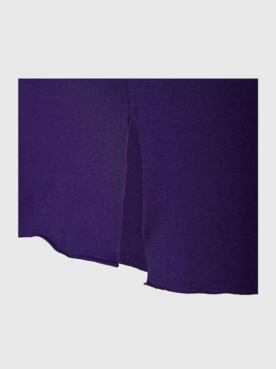Damen Sport Bluse Langärmelig Lila