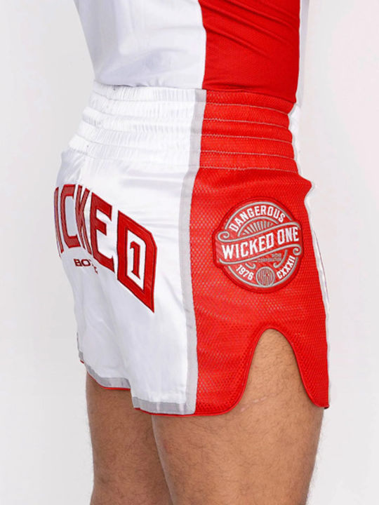 Wicked1 Shorts Kick/Thai-Boxen Weiß