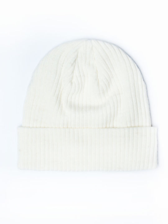 Basehit Beanie Unisex Beanie Knitted in White color