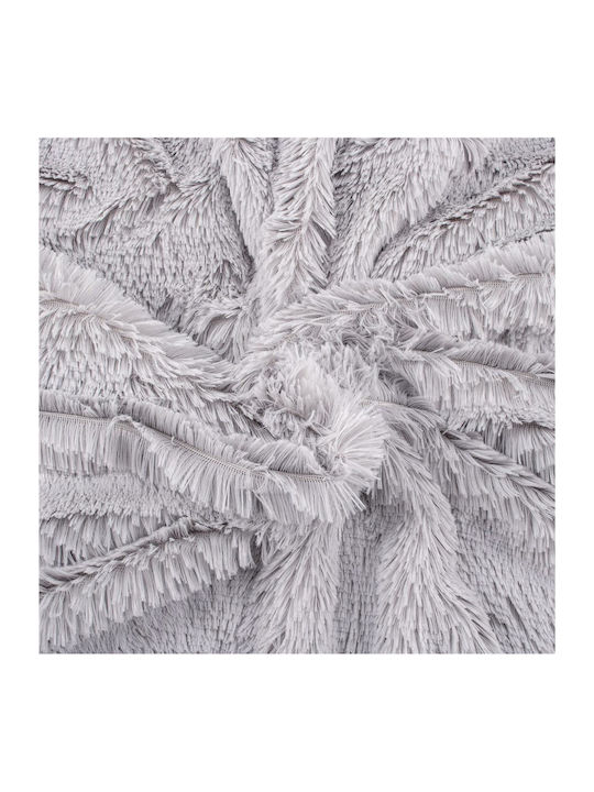 Pătură Blănoasă Dublă 200x220cm Gri Deschis