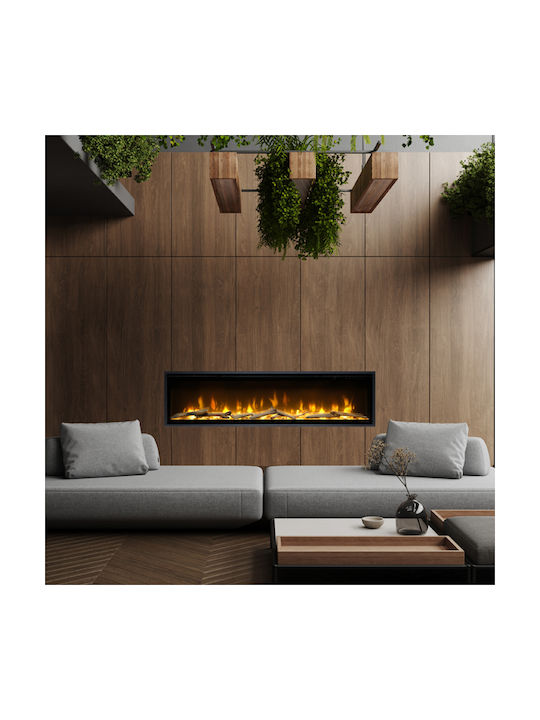 Dimplex Ignite Wall Mounted Electric Fireplace 1800W 156x42cm Black