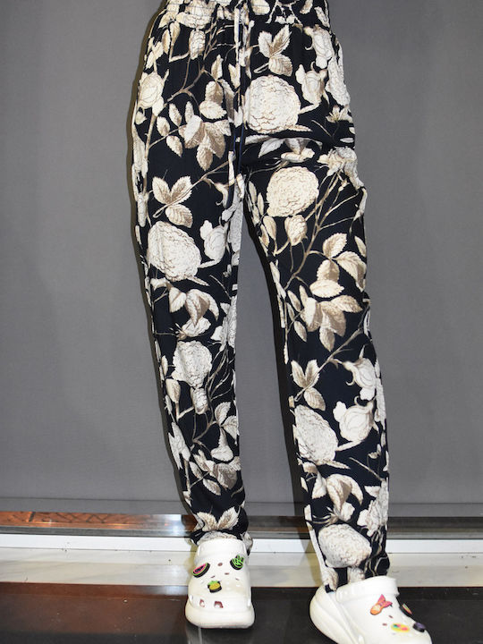 Γυναικεία Παντελόνα Floral μπλε