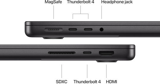 Apple MacBook Pro (2024) 14.2" Retina Display 120Hz (M4-10-Core/16GB/512GB SSD/10-Core GPU) Space Black (GR Keyboard)