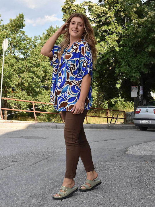 Γυναικείο Υφασμάτινο Παντελόνι Καφέ