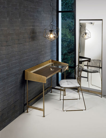 Casa Vogue Καθρέπτης με Χρυσό Μεταλλικό Πλαίσιο 190x82cm