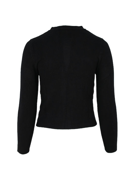 Forel Short Women's Knitted Cardigan Black